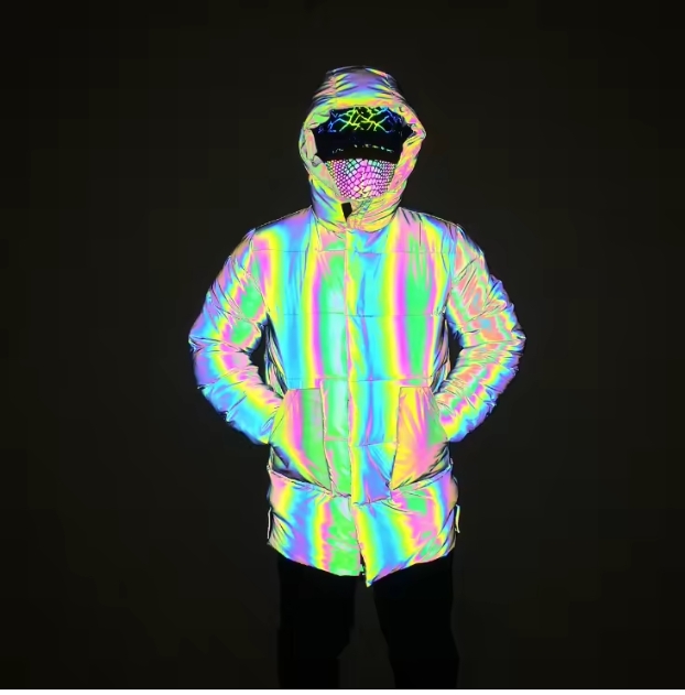 harness holdings reflective puffer jacket 
